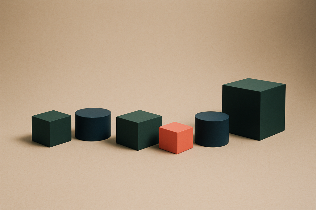 Abstract beeld dat een webshopproject representeert
